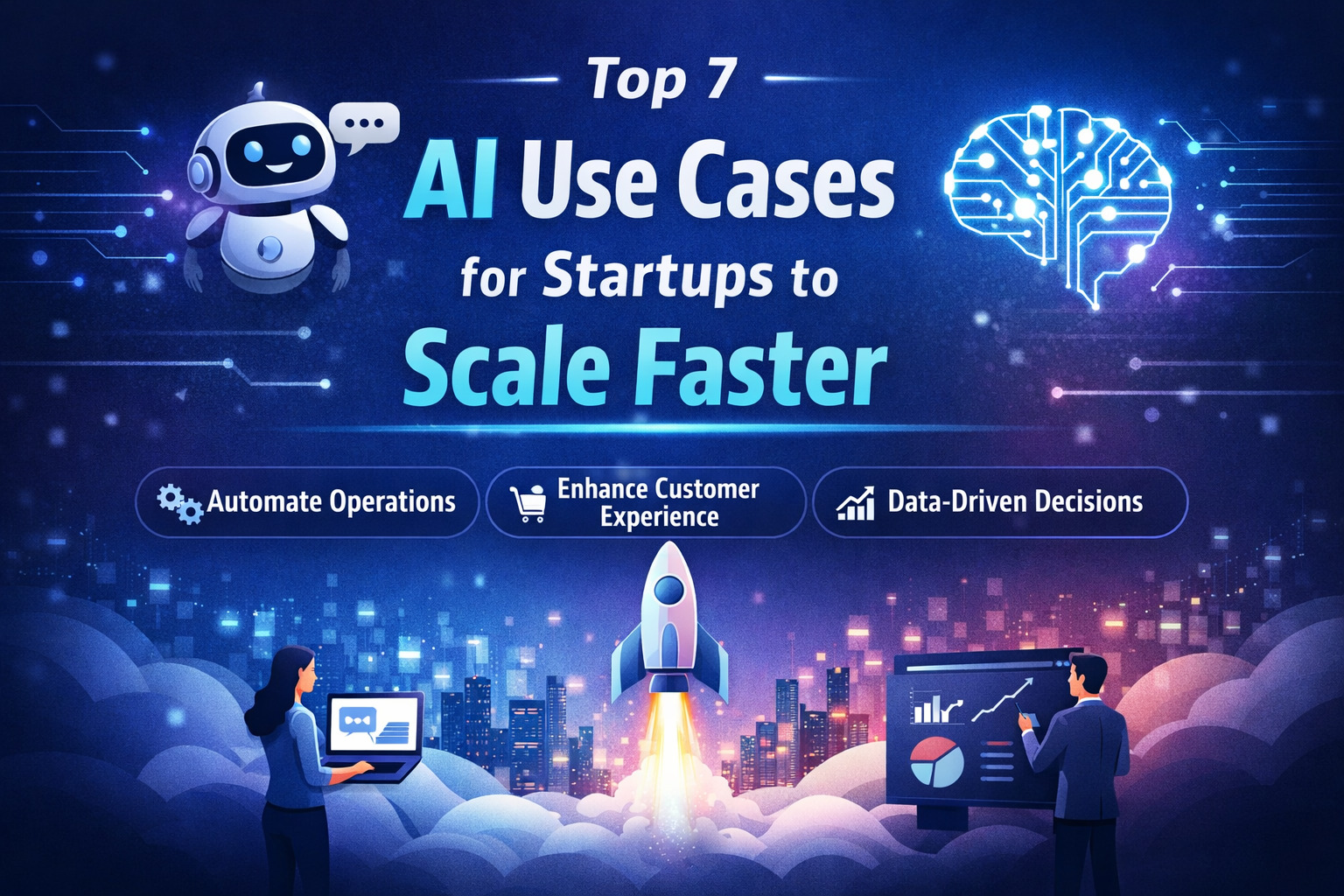 Top 7 AI Use Cases for Startups to Scale Faster